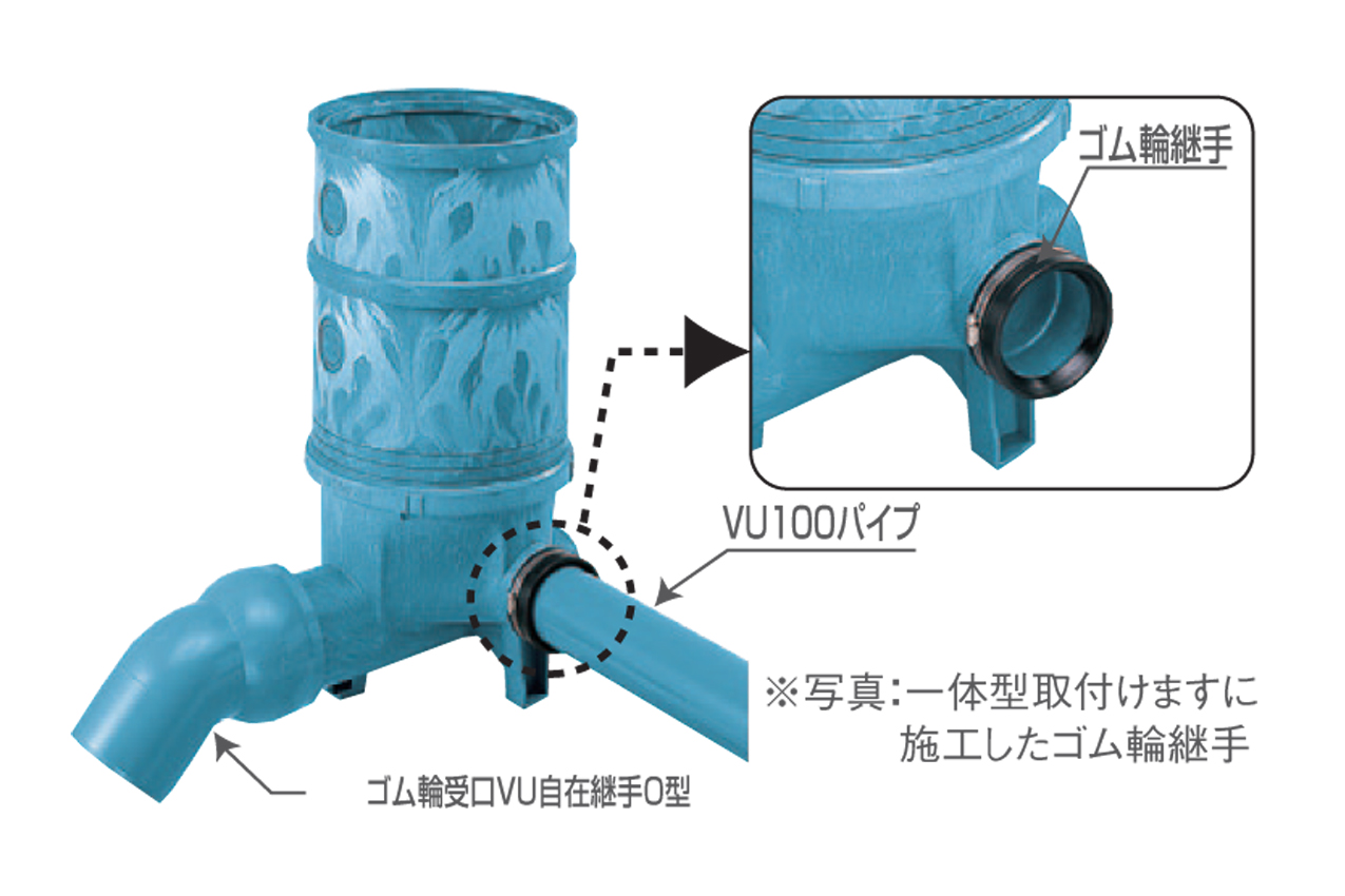 排水設備用接続部品シールパッキン・ゴム輪継手 | 管工機材 | 製品情報 | タキロンシーアイ株式会社