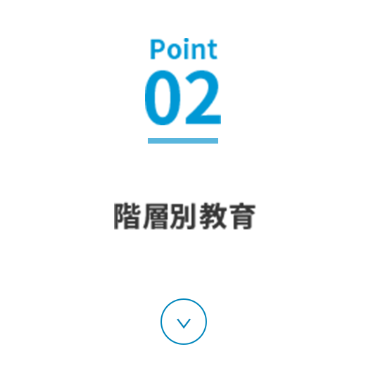 Point02 階層別教育